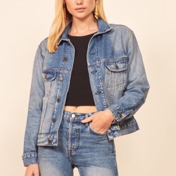 reformation denim jacket